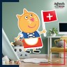 Adhésif grand format Peppa Pig - Candy Cat Suisse