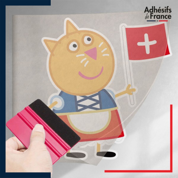 stickers sous film transfert Peppa Pig - Candy Cat Suisse