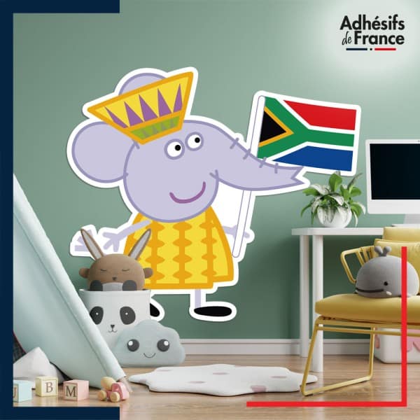 Adhésif grand format Peppa Pig - Emilie Elephant Afrique du Sud