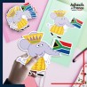 autocollant petit format Peppa Pig - Emilie Elephant Afrique du Sud