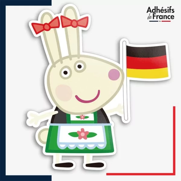 Sticker Peppa Pig - Rebecca Rabbit Allemagne