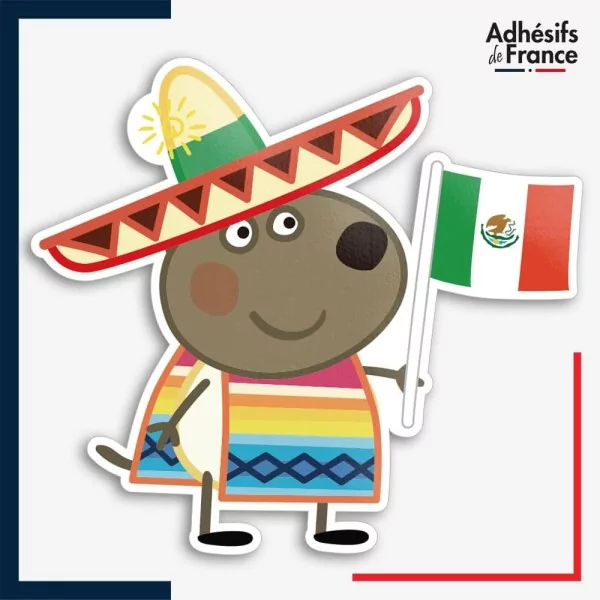 Sticker Peppa Pig - Dany Dog Mexique