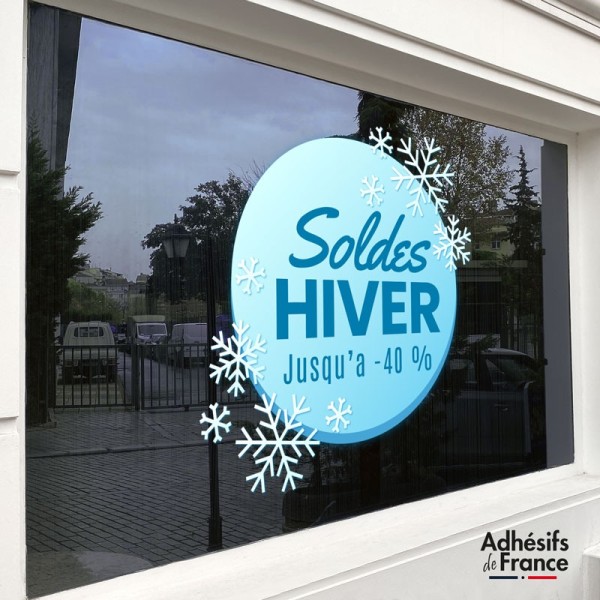 Sticker Soldes Hiver -40%