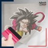 stickers sous film transfert Dragon ball - Goku GT Super Saiyan 4