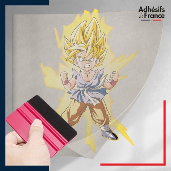 stickers sous film transfert Dragon ball - Goku GT Super Saiyan