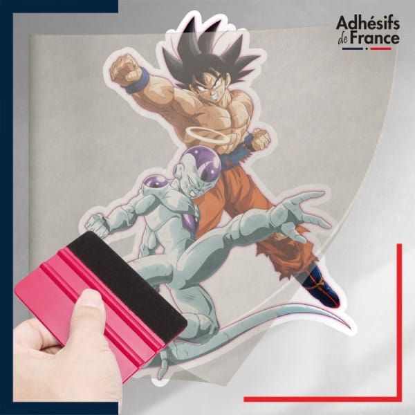 stickers sous film transfert Dragon ball - Goku et Freezer