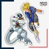 Sticker Dragon ball - Trunks vs Freezer