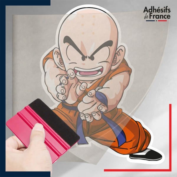 stickers sous film transfert Dragon ball - Krillin Kamehameha