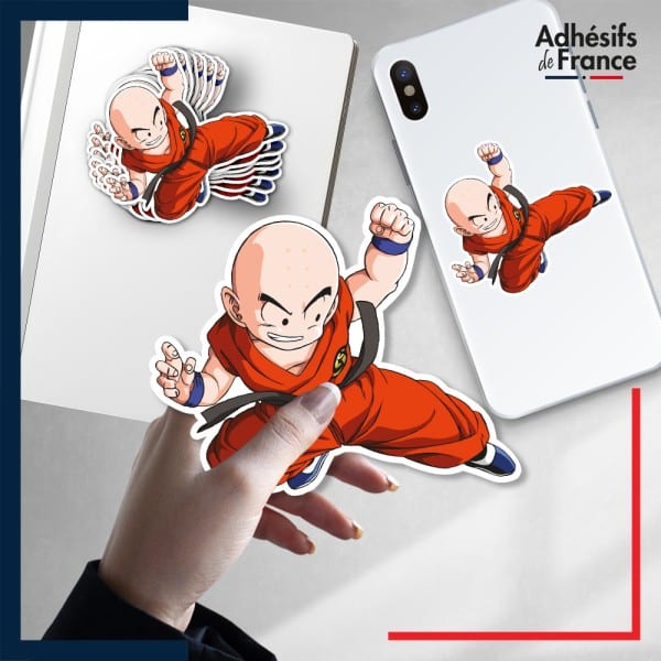 autocollant petit format Dragon ball - Krillin