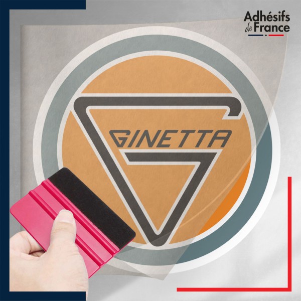 stickers sous film transfert logo voiture - GINETTA