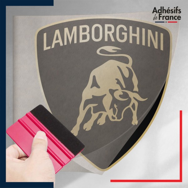 stickers sous film transfert logo voiture - LAMBORGHINI