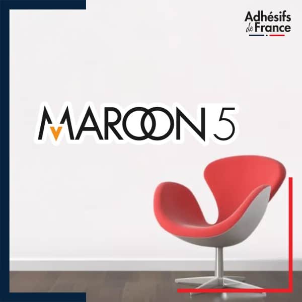 Sticker de décoration mural grand format maroon 5