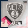 stickers sous film transfert blason basketball - Brooklyn Nets