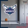 Adhésif grand format écusson basket - Charlotte Hornets