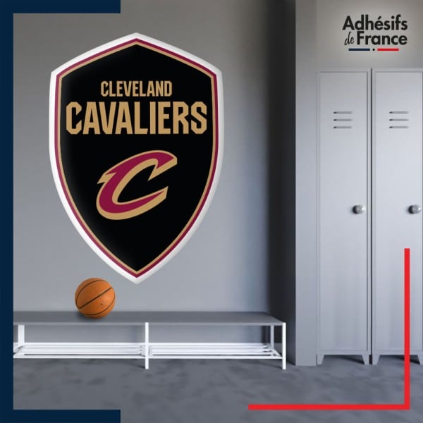 Adhésif grand format écusson basket - Cleveland Cavaliers