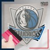 stickers sous film transfert blason basketball - Dallas Mavericks