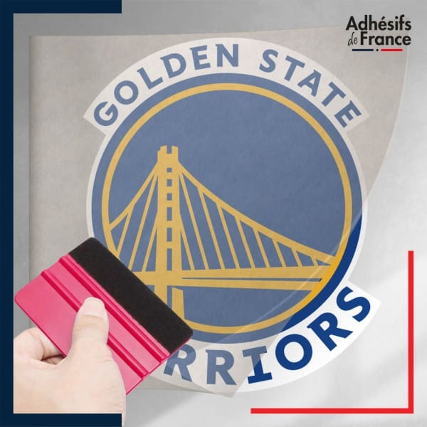 stickers sous film transfert blason basketball - Golden State Warriors