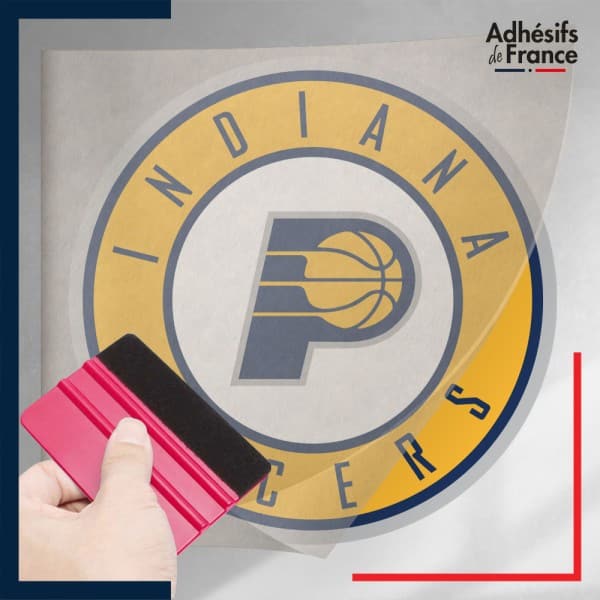 stickers sous film transfert blason basketball - Indiana Pacers