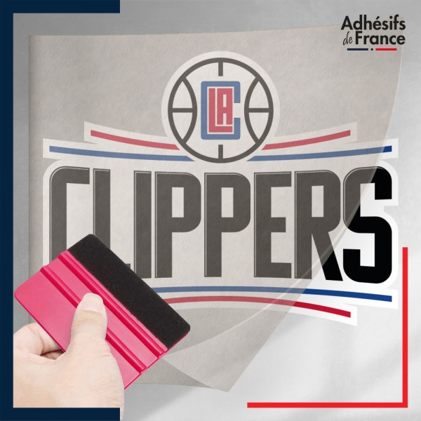 stickers sous film transfert blason basketball - Los Angeles Clippers