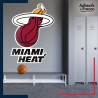 Adhésif grand format écusson basket - Miami Heat