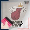 stickers sous film transfert blason basketball - Miami Heat