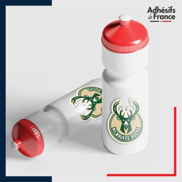 autocollant petit format emblème basket - Milwaukee Bucks