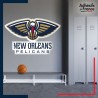 Adhésif grand format écusson basket - New Orleans Pelicans