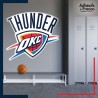 Adhésif grand format écusson basket - Oklahoma City Thunder