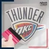 stickers sous film transfert blason basketball - Oklahoma City Thunder