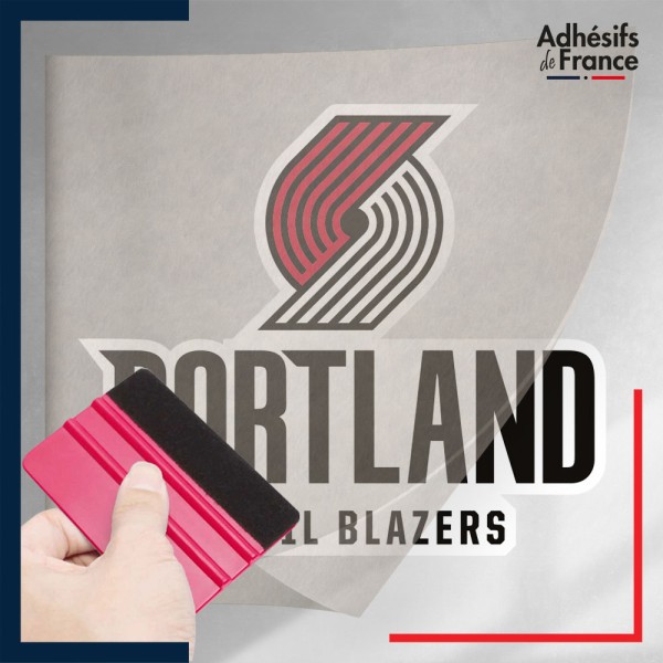 stickers sous film transfert blason basketball - Portland Trail Blazers