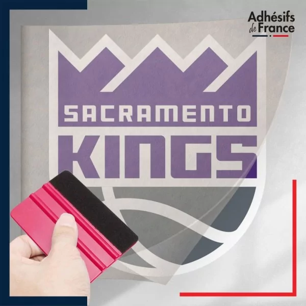 stickers sous film transfert blason basketball - Sacramento Kings