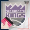 stickers sous film transfert blason basketball - Sacramento Kings