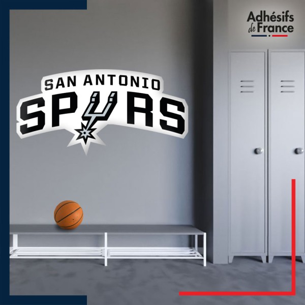 Adhésif grand format écusson basket - San Antonio Spurs