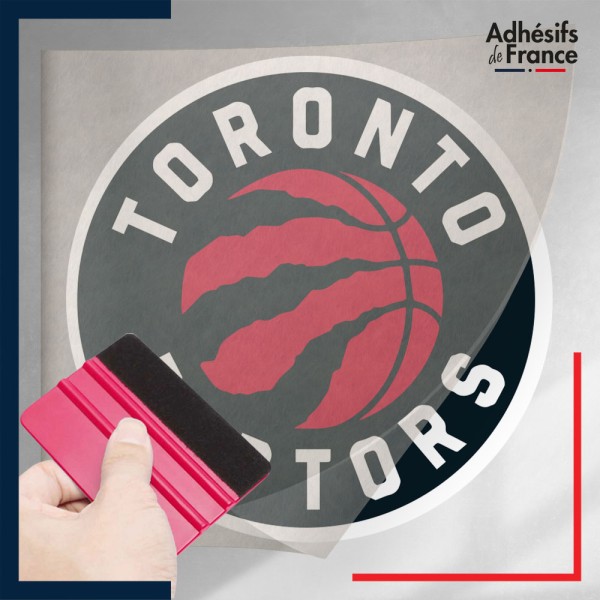 stickers sous film transfert blason basketball - Toronto Raptors