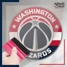 stickers sous film transfert blason basketball - Washington Wizards