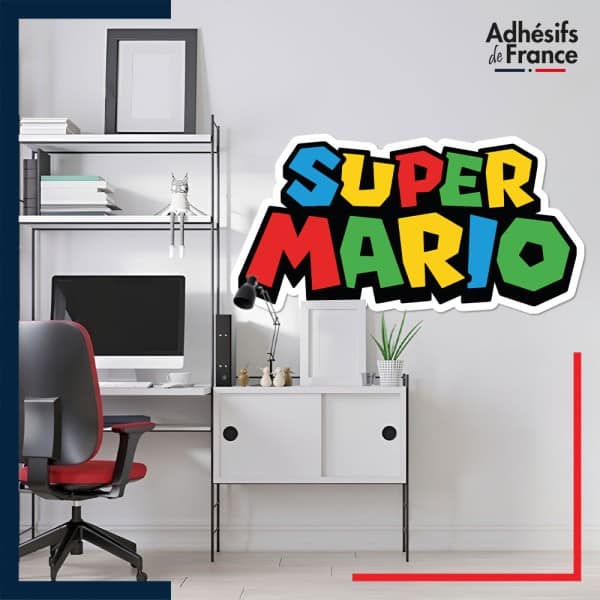 Adhésif grand format Super Mario - Logo Super Mario