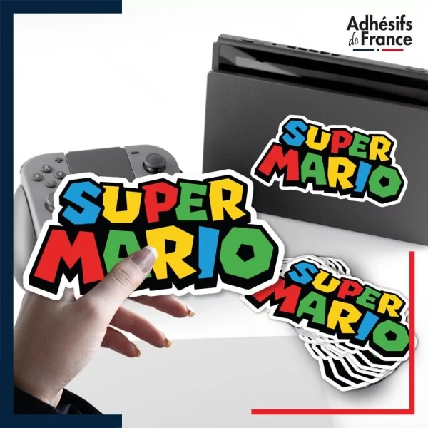 autocollant petit format Super Mario - Logo Super Mario
