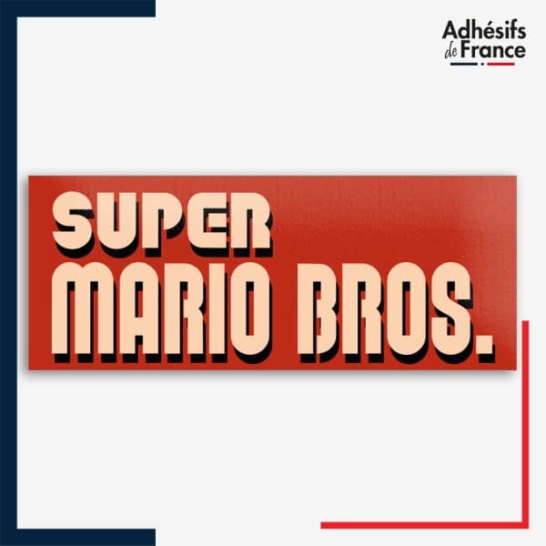 Sticker Super Mario - Logo super mario bros.