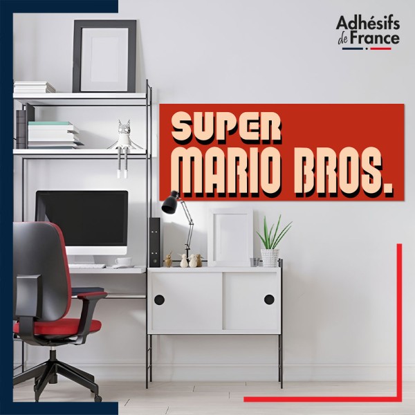 Adhésif grand format Super Mario - Logo super mario bros.