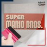 stickers sous film transfert Super Mario - Logo super mario bros.