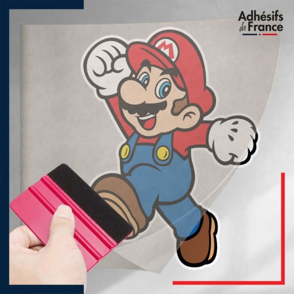 stickers sous film transfert Super Mario - Mario