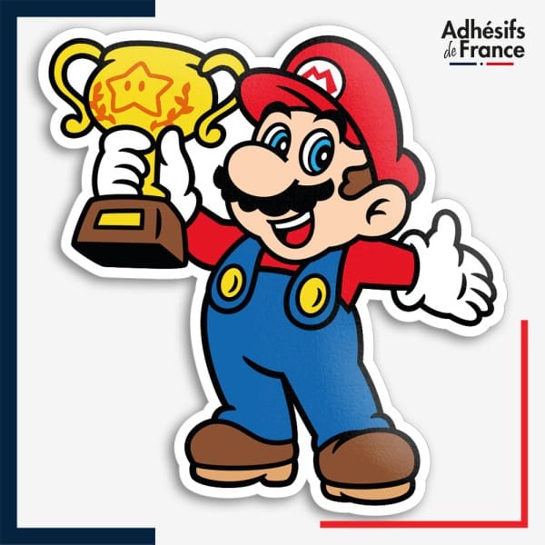 Sticker Super Mario - Mario avec coupe