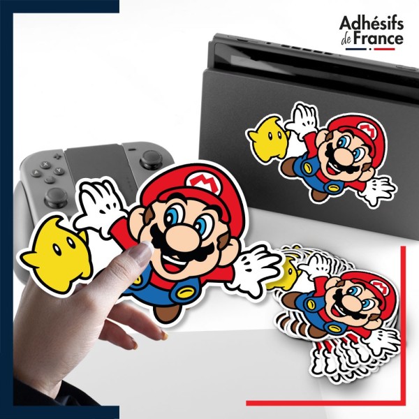 autocollant petit format Super Mario - Mario Galaxy