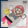 stickers sous film transfert Super Mario - Mario Galaxy