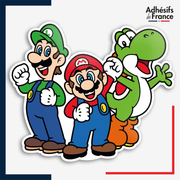 Sticker Super Mario - Mario, Luigi et Yoshi