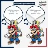 sticker sur plaque aluminium dibond ou panneau PVC Super Mario -  Mario Sunshine