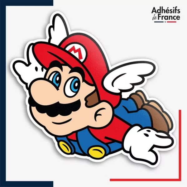Sticker Super Mario - Mario volant