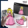 autocollant petit format Super Mario - Peach