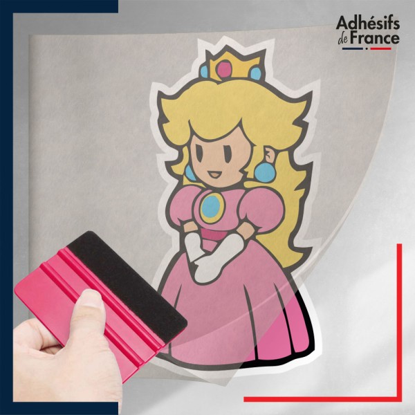 stickers sous film transfert Super Mario - Paper Peach