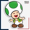 Sticker Super Mario - Toad vert